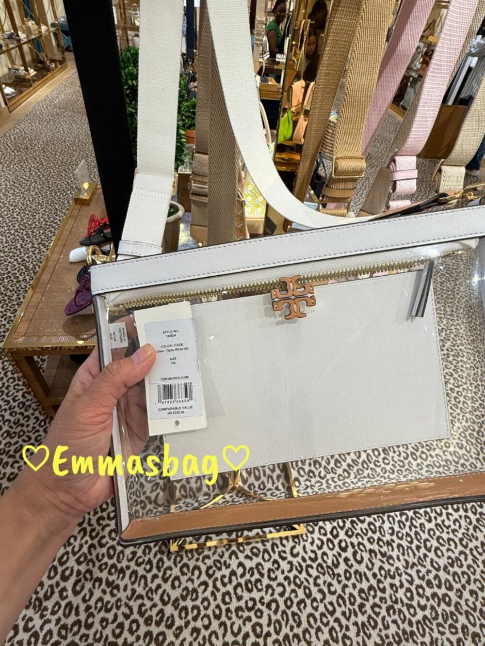 Tory Burch Blake Clear Swingpack Crossbody 165834 $330 - Picture 7 of 12